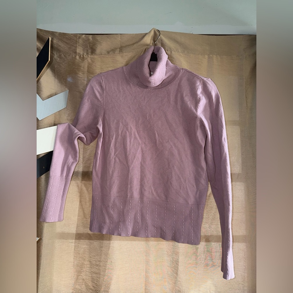Merona Lavender Ribbed Turtleneck Sweater | Women’s M